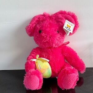 NEW! Vintage Chinda Pink Easter Bunny Plush Stuffed Animal Toy
